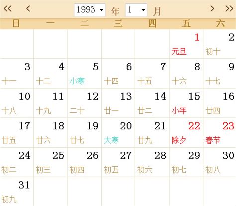 1993年2月1日|万年历1993年2月1日日历查询